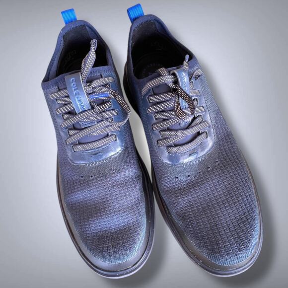 Men's High Tech COLE HAAN Generation Zerogrand Stitchlite WR Navy Hiking Shoes - Picture 1 of 14